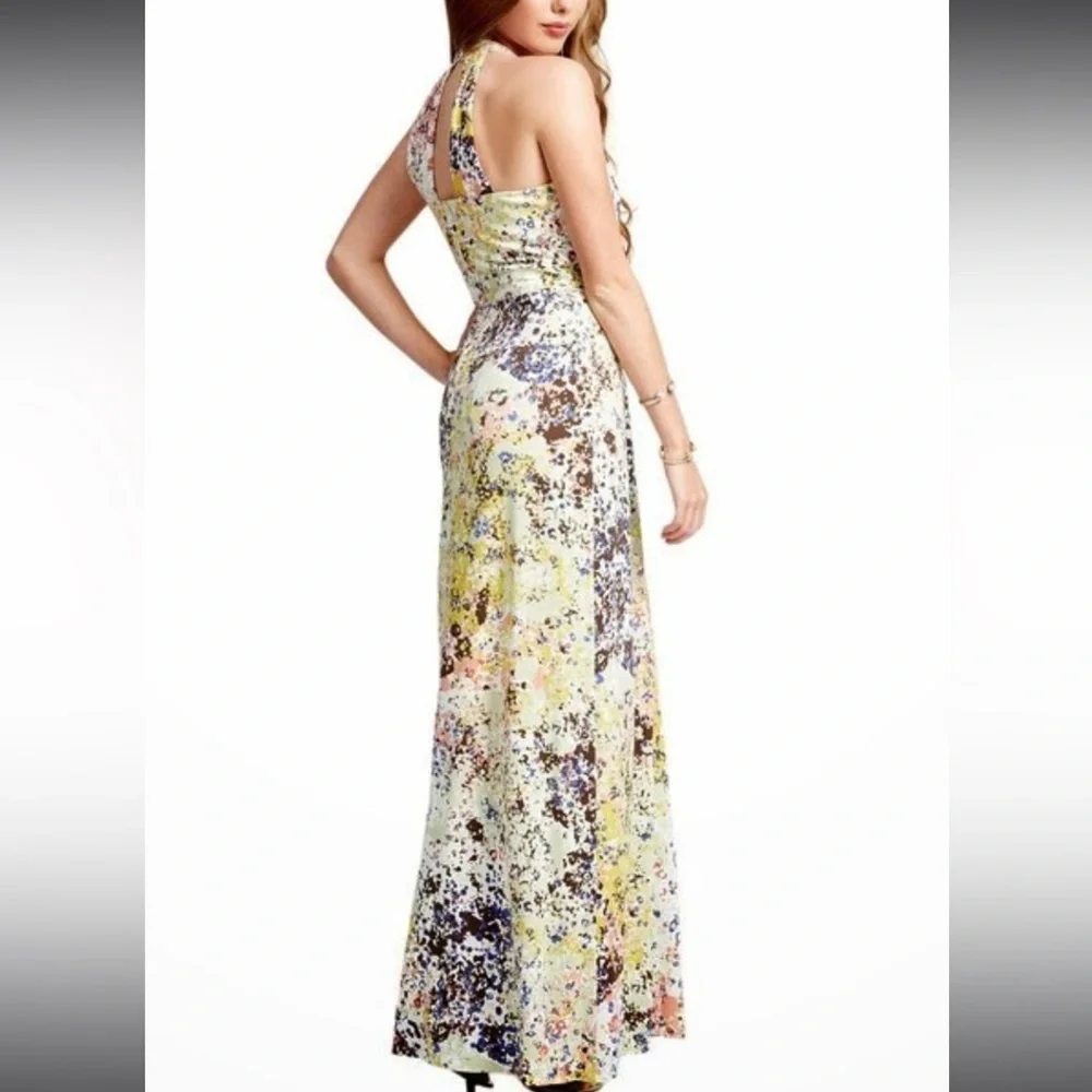 NWT Guess Winona Multicolor Maxi Dress - Picture 1 of 15